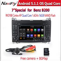 Factory price +RK3188 android 5.1.1 Quad Core CAR DVD player GPS Navigation For ben-z B200 W169 A160 Viano Vito
