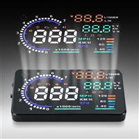 Universal 5.5'' Car HUD Auto Head Up Display LCD Digital Projector Vehicle OBD II Interface A8 HUD Overspeed Alarm System