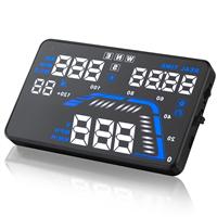 Universal Car GPS HUD 5.5'' HD Screen Car HUD OBD Head Up Display System Model Speeding Warning System Driving Data Speedometer