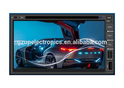 New 6.95 inch fixed panel 2 din dvd player with GPS Bluetooth