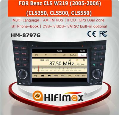 HIFIMAX WIN CE 6.0 Car DVD GPS For Mercedes Benz CLS W219 2005-2006 Car GPS Navigation System