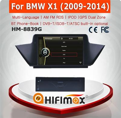 HIFIMAX 8'' Original car menu Car DVD GPS For BMW X1 2009-2014