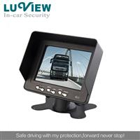 2 Channels Input 5 Inch Wide Screen LCD Reverse Car Backup Digital Monitor