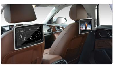 10.4 inch car tft touch screen headrest android entertainment system with usb, wifi, IR, FM