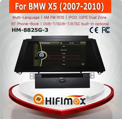 HIFIMAX Autoradio GPS Navigation for BMW X5 dvd multimedia player steering wheel control