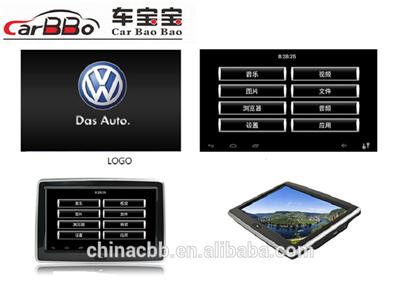 High quality, android os 10.1 inch TFT LCD car entertainment headrest monitor for Volkswagen with MP3 player