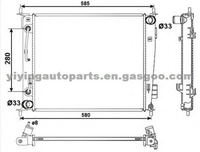 Radiator For KIA Soul 25310-2K050