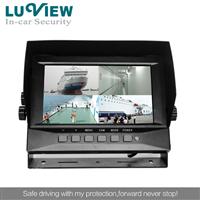 IP69K Waterproof Monitor 7 inch Car Digital LCD Quad Monitor