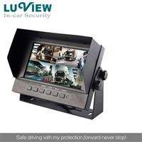 Digital Waterproof Monitor 7 inch Monitor with 4-CH Car Monitor