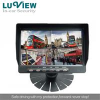 2014 High Resolution 7inch Digital LCD Quad Monitor Support 4-CH Rear View Monitor
