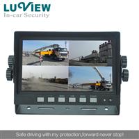7 inch Car LCD Monitor with 4-CH Digital Quad Monitor