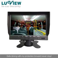 7inch Digital LCD Rear View Monitor Support 4-CH inputs for Trailer Truck Lorry Bus