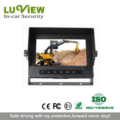 7 inch Digital Color Monitor Waterproof Rear View Monitor LCD Car Monitor