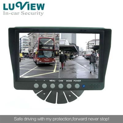 4-CH 7 Inch Digital Car LCD Monitor for Trailer Truck Lorry Bus