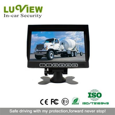 Hot Touch Button 7 inch Digital LCD Rear View Monitor for Vehicles