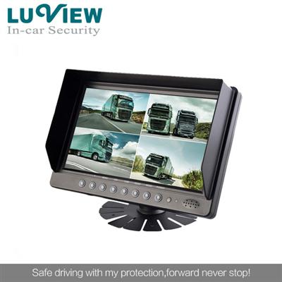 9 Inch Quad Monitor Digital Color Car LCD Monitor Rear View Monitor