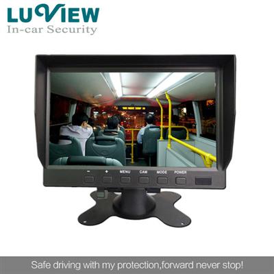 7inch Digital LCD Rear View Monitor Support 2-CH inputs Use for Heavy-duty Equipments