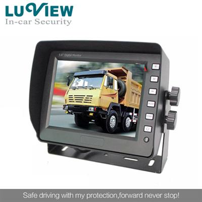 5.6 inch 2-CH Rear View Monitor Car LCD Monitor for Trailer Truck Lorry Bus