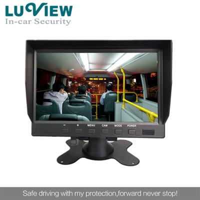 7inch Digital LCD Rear View Monitor Support 4-CH inputs for Trailer Truck Lorry Bus