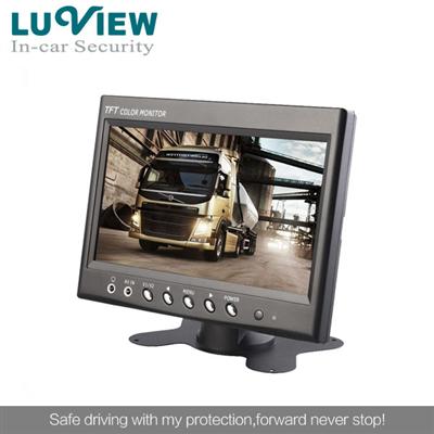 7 Inch TFT LCD Car Monitor Support 2 Backup cameras input for Rear View Systems