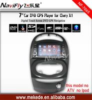 7inch CAR DVD GPS player for Chery X1 with Radio Bluetooth Radio all functions