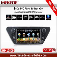 7inch car radio player for lifan X50 with GPS ipod TV bluetooth 3G