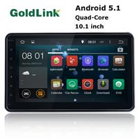 NEWEST!!! Android 5.1 double Din quad core 10.1 inch car radio /audio/gps navigation with 1G DDR/16 GB Flash