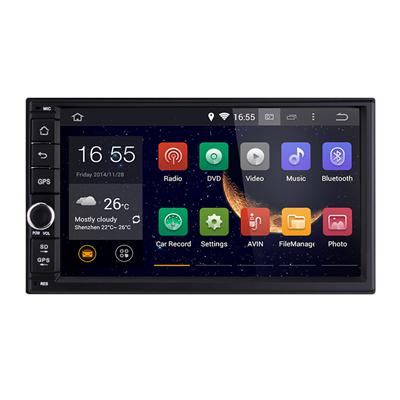 Cheapest! 2 Din quad-core Android 4.4 universal car radio/car stereo for VW/Toyota/Hyundai/BMW/Skoda/Seat