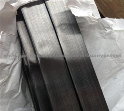 Colour Stainless Steel Tube Mill Produce Welded 25*50mm Rectangular Slot Tube