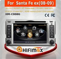 Hifimax Car multimedia dvd gps navi system for Hyundai Santa Fe ex - Dual core 1G CPU 4G flash