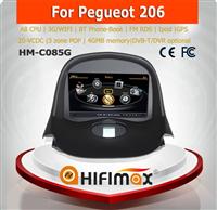 Hifimax 2 din car dvd for peugeot 206 multimedia navigation system can fit peugeot 206 dashboard