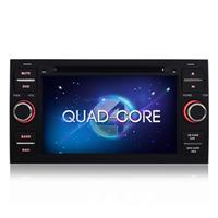 Double din Android 4.4.4 Quad-Core 7 inch car stere radio gps For Ford Mondeo Transit Galaxy car dvd player