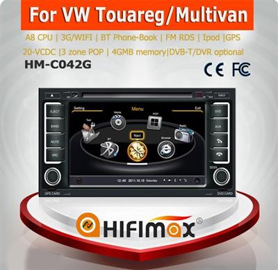 Hifimax Car GPS DVD Player for vw touareg/volkswagen touareg Navigation Head unit - Bluetooth Touch Screen