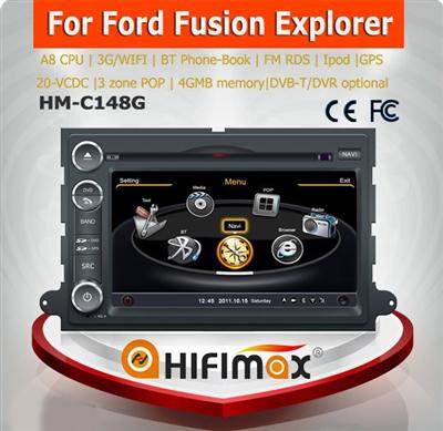 Hifimax Car Stereo Navigation DVD for Ford fusion with GPS system - 4G Rom 20-V-CDC DSP