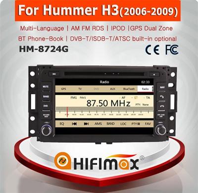 HIFIMAX WIN CE 6.0 Car DVD GPS For HUMMER H3 2006-2009 Car DVD Player GPS Navigation System