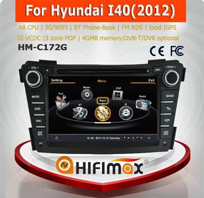 Hifimax Car Navigation DVD GPS for HYUNDAI Series i40 Head unit - Bluetooth RDS IPod HD 1080P