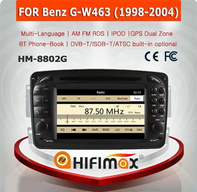 HIFIMAX WIN CE 6.0 Car DVD Player For Mercedes Benz G W463 1998-2004 Car Dvd GPS Navigation System