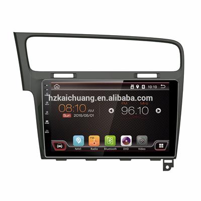 Car DVD Player 10.1inch VW Golf 7 with HD screen and Lived Wallpater for Route Navigation