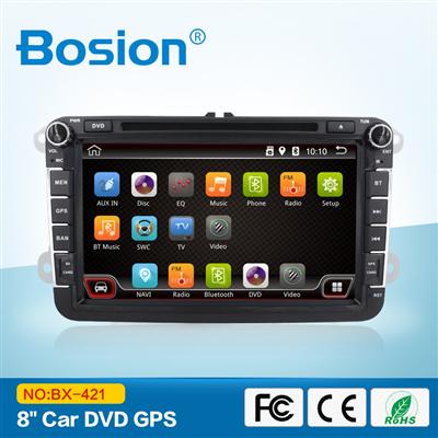 8 inch 2 din car dvd vw car with NXP 6856, NXP 6697 optionally supports RDS function