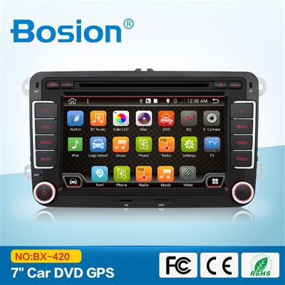 7 inch car dvd player for vw with NXP 6856, NXP 6696 optionally supports RDS function