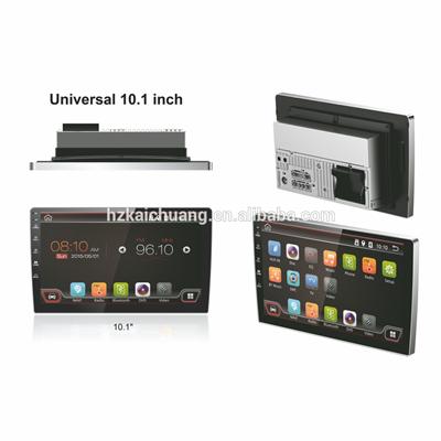 10.1 inch 2 din car dvd gps for universal car with NXP 6856, NXP 6687 optionally supports RDS function