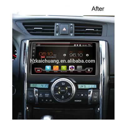 9 inch touch screen toyota reiz car dvd player with Navigation supports both synchronous playback radio