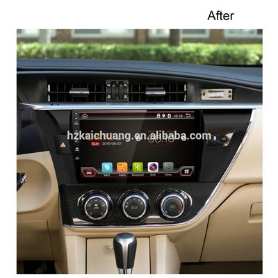 10.1 inch toyota Corolla 2014 gps radio with Navigation supports both synchronous playback radio