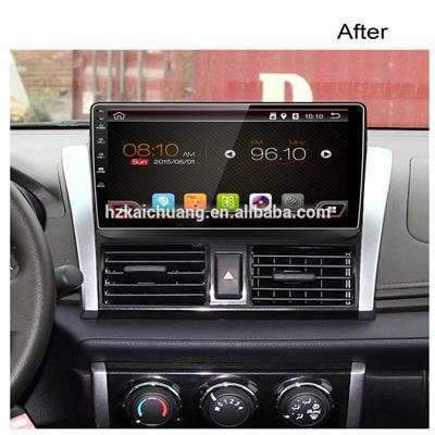 10.1 inch toyota vios car dvd player gps with Navigation supports both synchronous playback radio