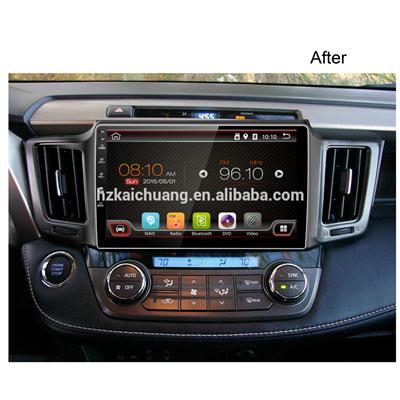 10.1 inch gps car dvd player for Toyota RAV4 with Navigation supports both synchronous playback radio