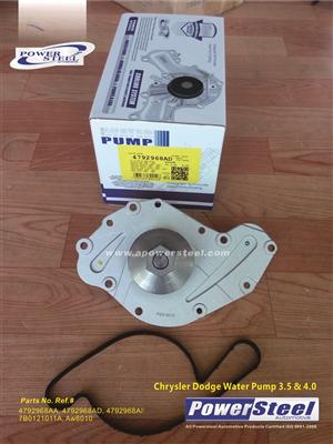 Water Pump # 58644, 5533422 , 4792968AA, 4792968AD,4792968AF, 7B0121011A, Aw6010