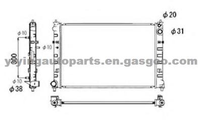 Radiator For Mazda MPV JE77-15-200,JE16-15-200C,JE16-15-200D,JE16-15-200E
