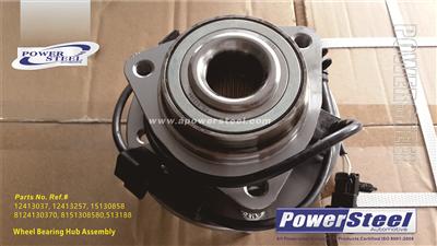 Wheel Bearing Hub Assembly #513188, 0516171, FW121, 12413037, 12413257, 15130858, 8124130370, 8151308580, 4110377, BR930470