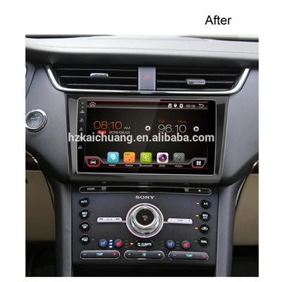 9 inch double din car gps dvd with Navigation supports both synchronous playback radio