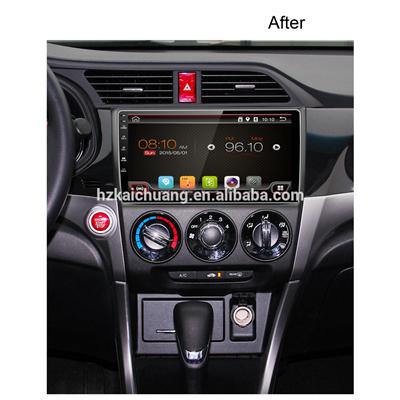 10.1 inch touch screen car dvd player with Navigation supports both synchronous playback radio